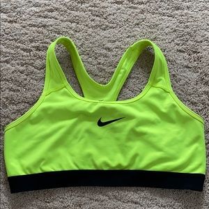 Nike neon sports bra